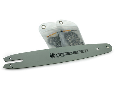30cm Schwert-Set 2 Halbmeißelketten 1/4''NP 65TG 1,1 passend für Stihl MSA 161 T