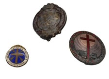 lotto distintivi pax et bonum ordine francescani smalti jonhson chiesa cattolica