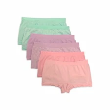 SECRET TREASURES WOMEN'S SEAMLESS BOYSHORT PANTIES 6 PACK, GREEN *CHOOSE SIZE