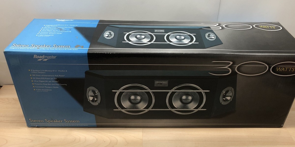 Car Audio Speakers Roadmaster RTS 3000T 300 Watt Speaker Box 6 1/2