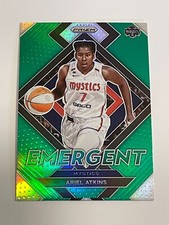 2022 Panini WNBA Prizm Basketball Green Prizm Emergent - Ariel Atkins - Mystics