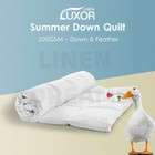 200GSM White Duck Down Feather Summer Quilt Doona Duvet Blanket All Size