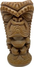 Coco Joe’s Hawaii Pomaikai Good Luck Tiki Hapa Wood Figurine Lucky 1990