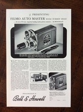 1940 vintage original ad Bell  Howell Filmo 8 Home Movie Camera