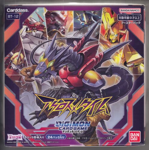 Digimon Kartenspiel Booster im Laufe der Zeit versiegelte Box BT-12 Bandai japanisch