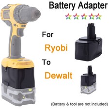 1X Adapter For Ryobi 18V Li-Ion Battery Convert to for Dewalt 18V Ni-cd Old Tool