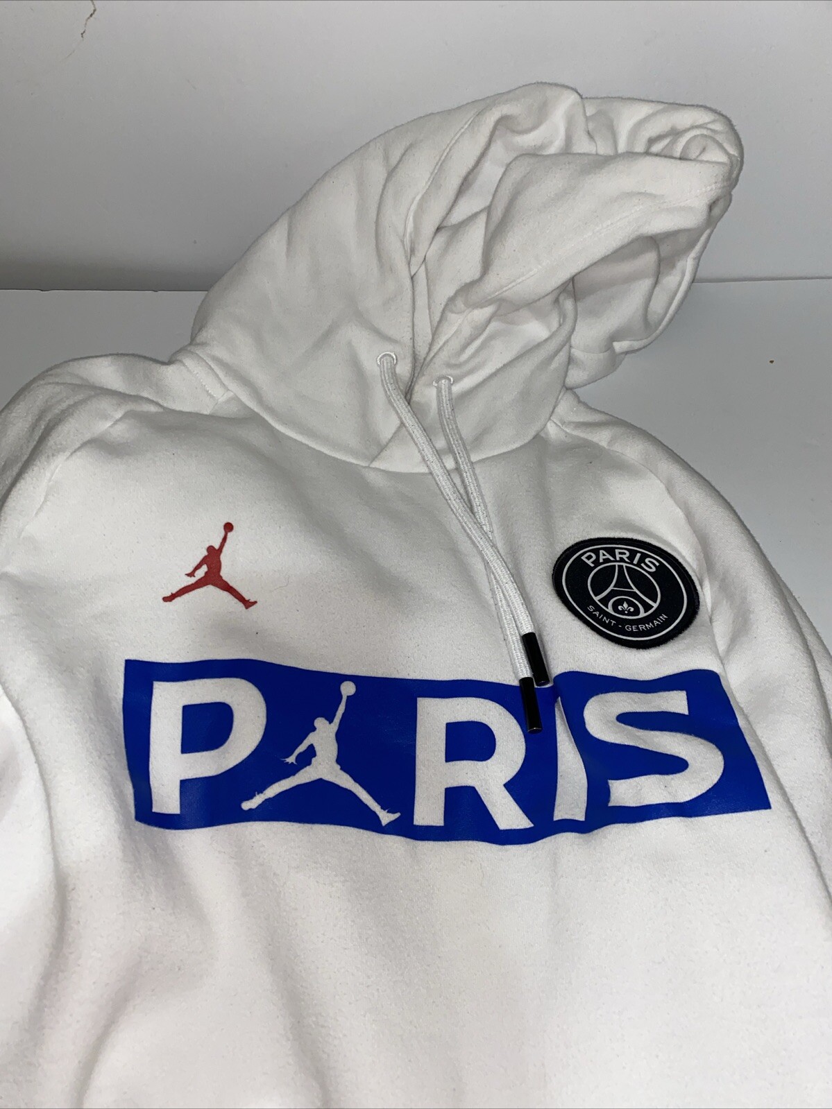 Nike Jordan X PSG Paris Saint Germain Hooded Sweatshirt Sz L