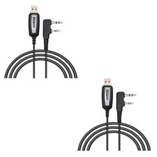 Dual Programming Cable for UV-5R BF-F8HP Handheld Ham Radio Accessories