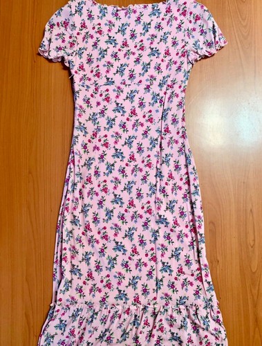 ABITO MAX & CO. ROSA VESTITO FIORI DRESS FASHION MADE IN ITALY MISURA 38 - Foto 6 di 6