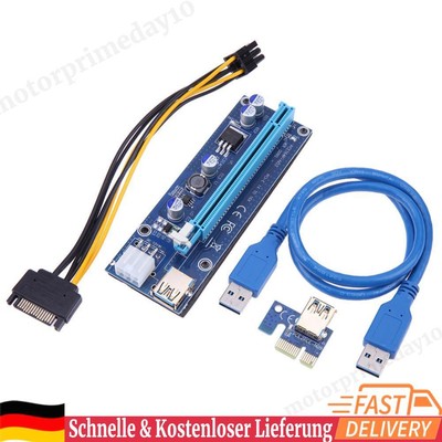 60cm PCI-E Riser1 X 16X PCI-E USB3.0 009S Adapter Card Cable for BTC Miner