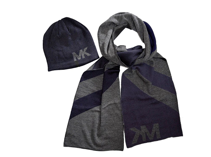 Michael Kors Men's Scarf and Beanie Set