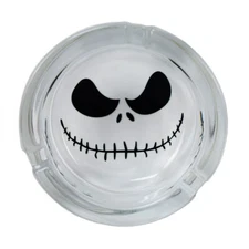 Glass HALLOWEEN JACK ASHTRAY  - 3.3" Wide Novelty Gift