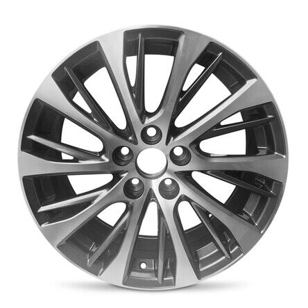 New Wheel For 2019-2024 Lexus ES350 18 Inch Machined Gray Alloy Rim - Picture 1 of 9