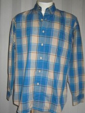 Vintage 80s Levis Shirt Mens XL Plaid Long Sleeve Button Down Lightweight