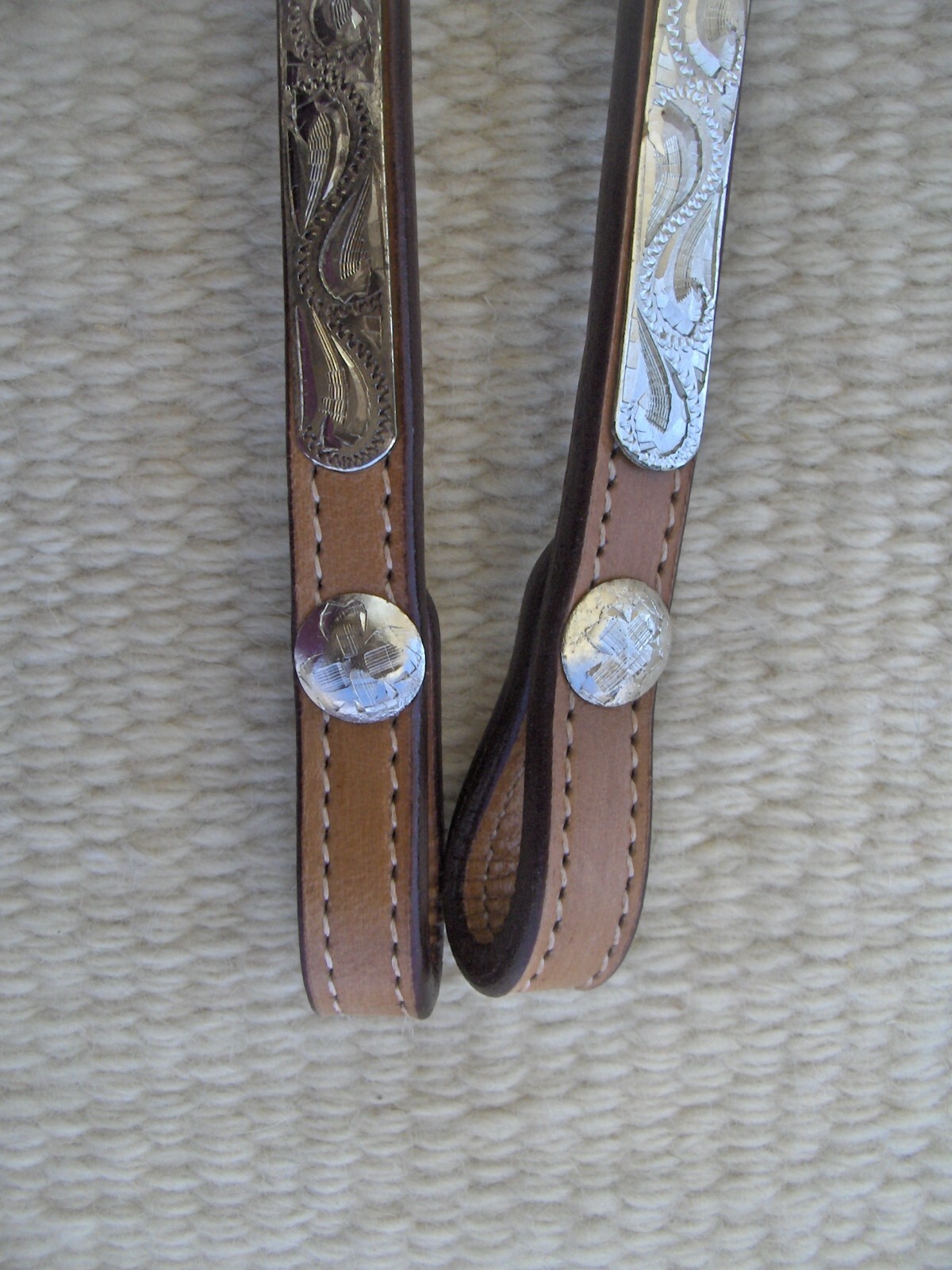WESTERN SILVER SHOW/TRAIL HEADSTALL/BRIDLE