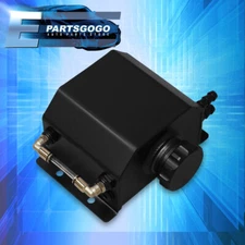 1L Black Aluminum Radiator Coolant Overflow Bottle Recovery Water Tank Reservoir