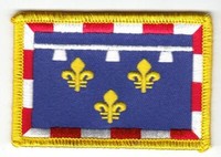 AufnäHer Frankreich - Centre Fahne Patch Flagge Fahne