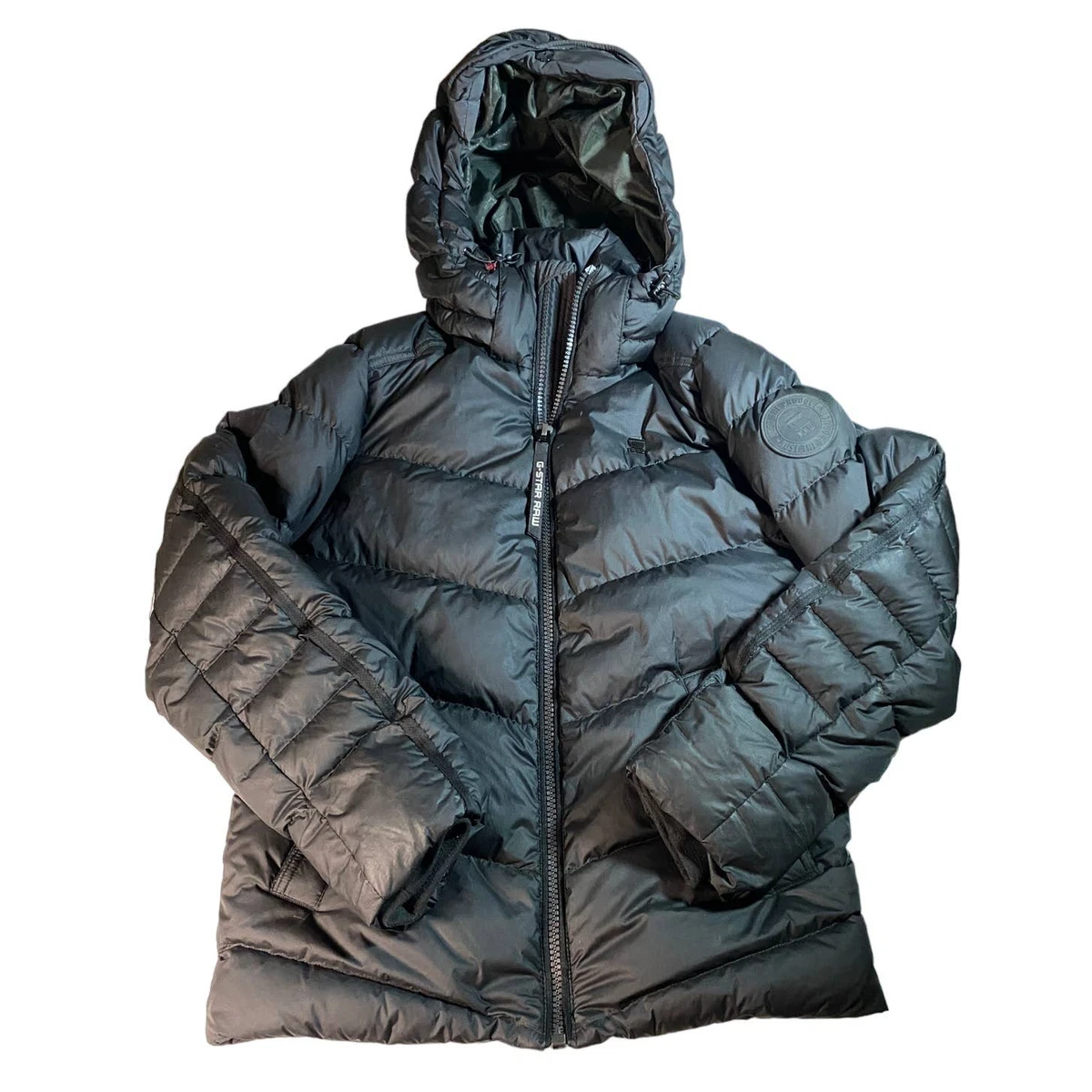 G Star Raw Down Fill Padded Jacket Black Men s XS eBay