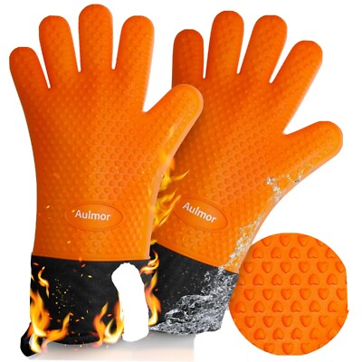 BBQ Gloves, Grilling Gloves Heat Resistant Oven Gloves, grill Handschuhe