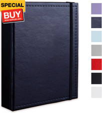 Small Photo Album 5x7 52 Pockets Leather Cover Picture Book Holds 5x7 Photos for