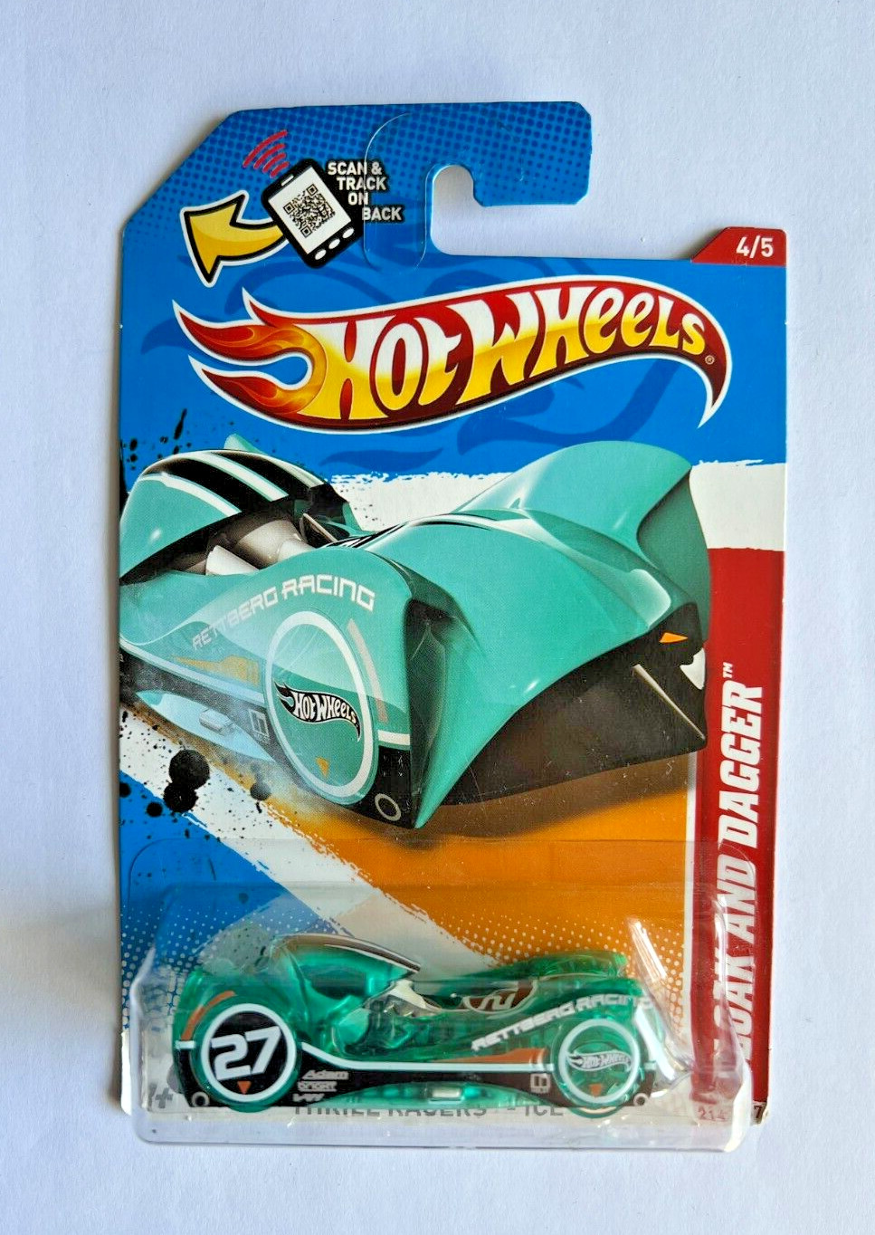 2012 Hot Wheels Ice Cloak and Dagger Thrill Racers #4/5 214/247 Diecast Car