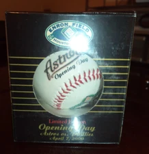 Enron Field Opening Day Baseball April 7, 2000 MLB Houston Astros Fotoball NIB