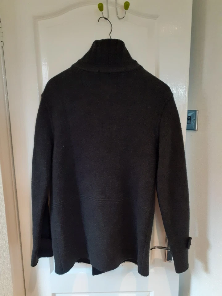 Mens Hardy Amies 100% Merino Wool Cardigan Jacket.Charcoal Grey.Size Medium - Image 2 of 4