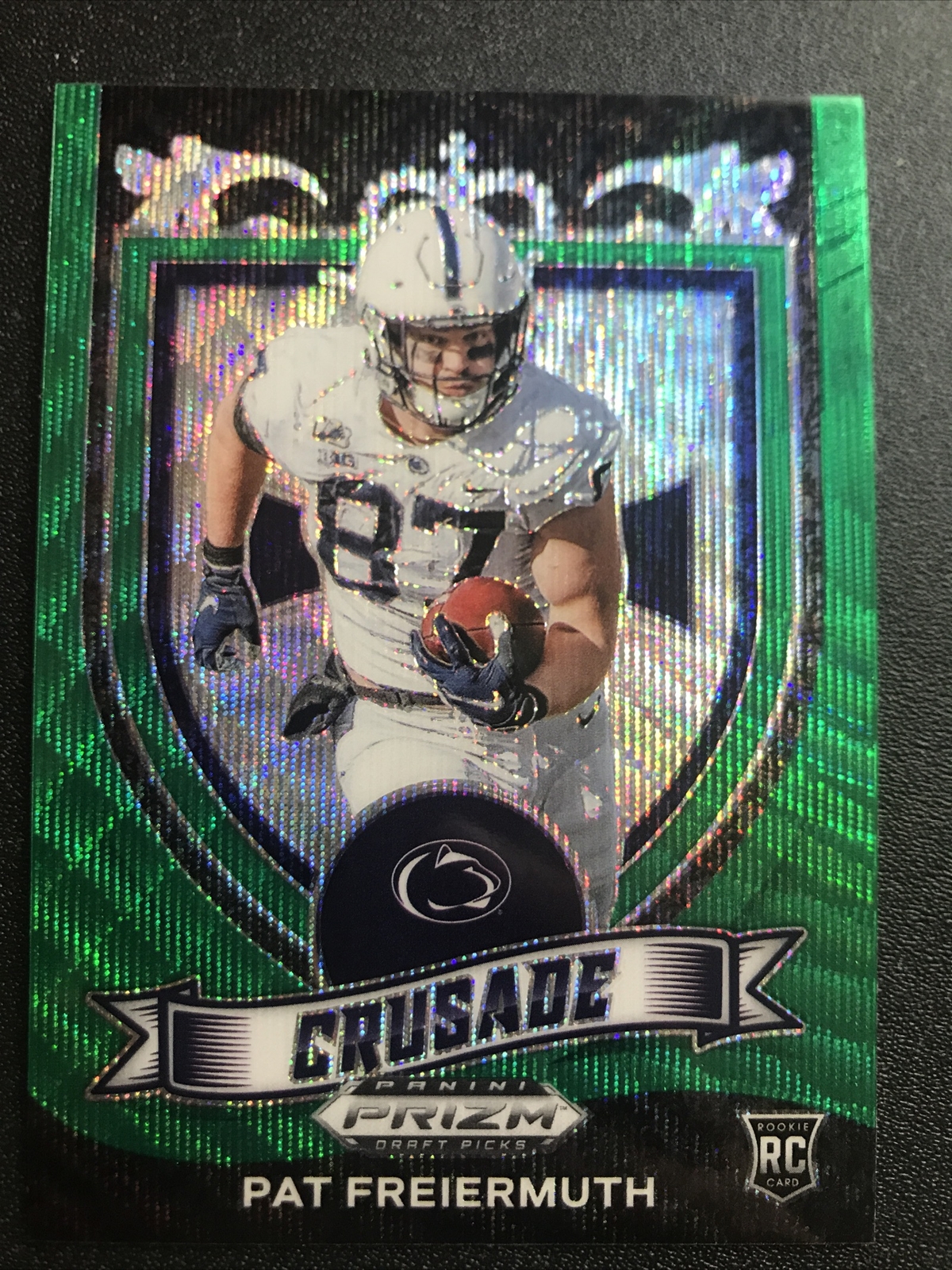 2021 Panini Prizm Draft Picks  #173 Pat Freiermuth Crusade Green Wave