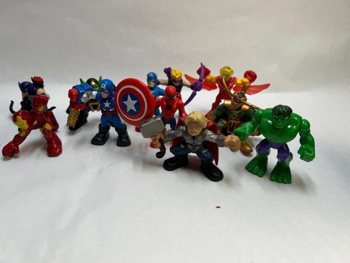 Mini Marvel Action Figures Toy Lot Super Hero Figurines