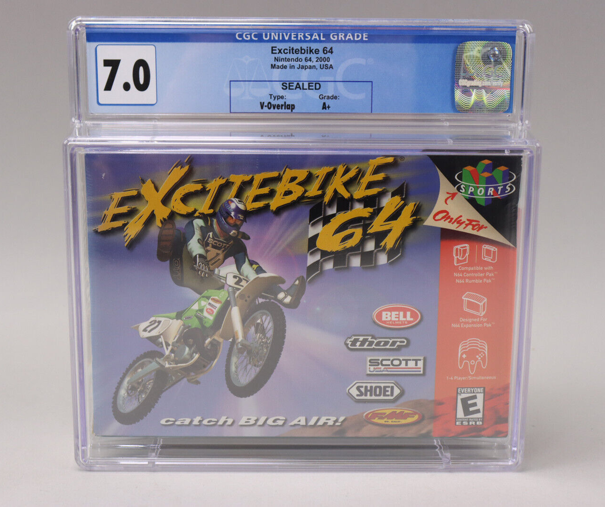 Excitebike 64 Nintendo N64 2000 New Factory Sealed CGC