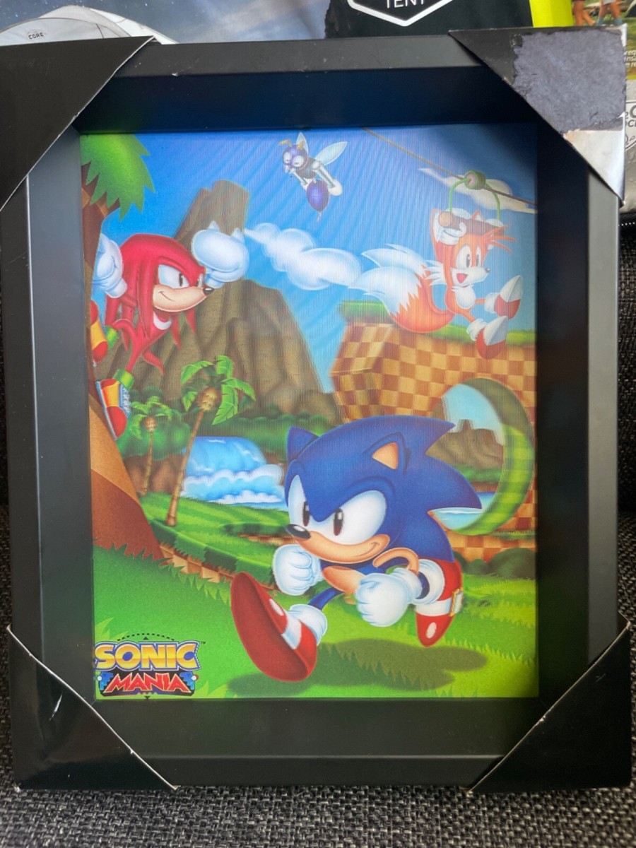 Sonic Mania holographic art w/ frame collectible | eBay