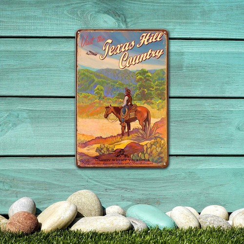 Agedsign Wall Decor Metal Signs Texas Hill Country Sign, Rick Sharp Art ...