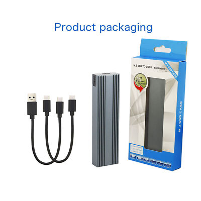 USB Typ C 3.1 SSD-Adapter M2 SSD-Gehäuse für NVME PCIE NGFF SATA M/B Key