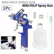 0.8/1.0mm HVLP Mini Gravity Feed Air Nozzle Spray Gun Cup For Furniture Painting