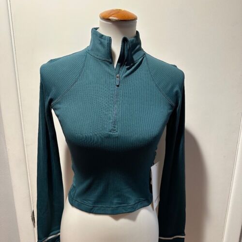 Lululemon Its Rulu Run Cropped Half Zip - Size 4.