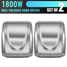 2 pcs Electric 1800W Stainless Steel Commercial and Household Auto Hand Dryer