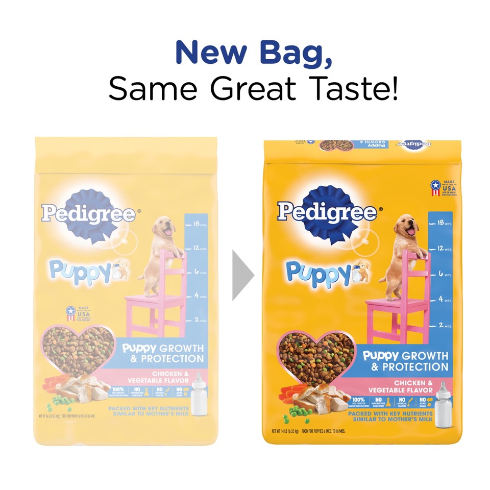 PEDIGREE Puppy Growth & Protection Dry Dog Food Chicken & Vegetable