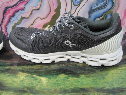 On Cloudstratus Mens 8.5 Shoes Black Gray Running Walking Athletic - Picture 8 of 12