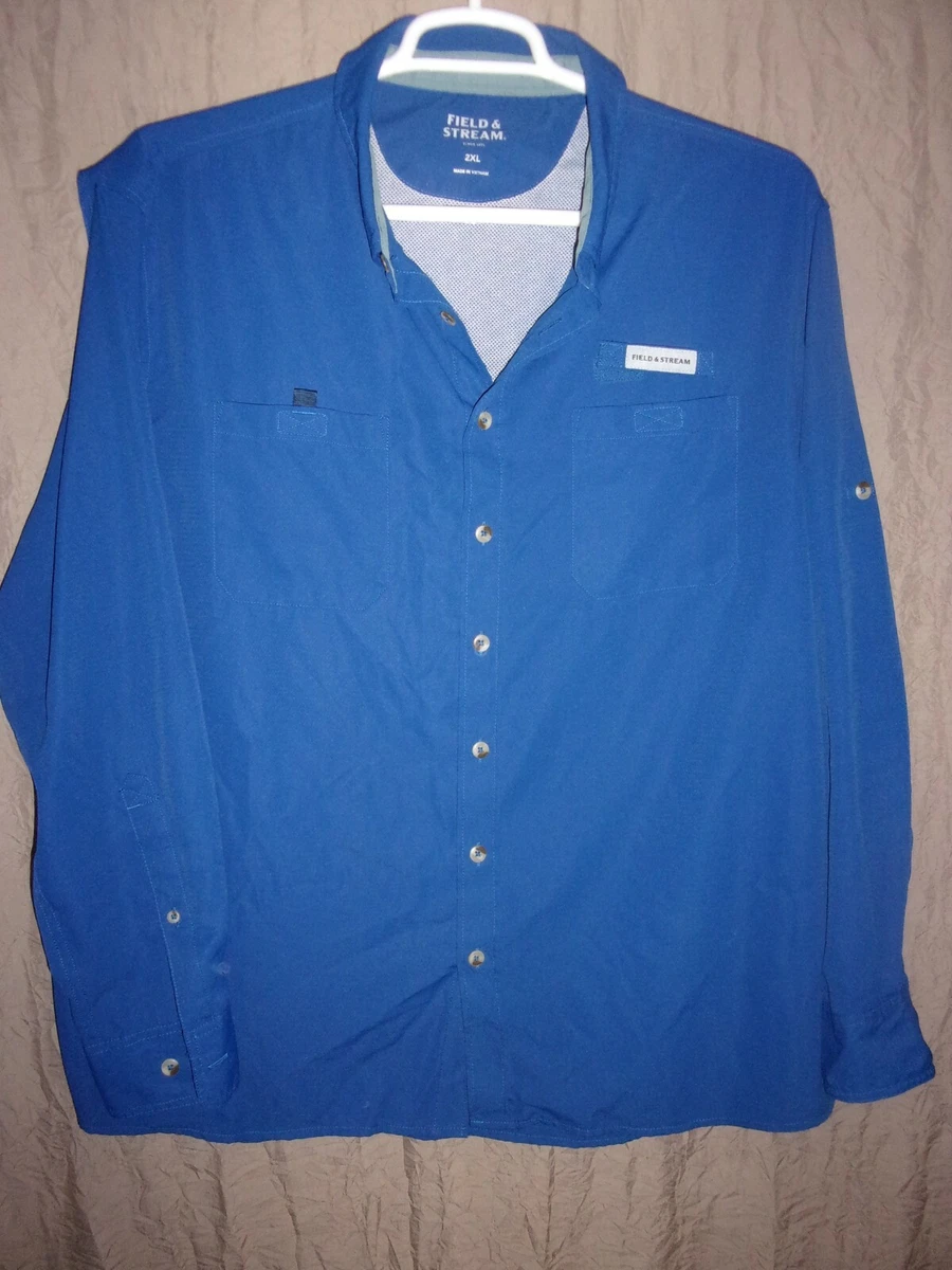 Chemise homme Field & Stream manches longues bleu marine