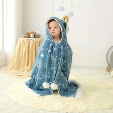 Insular Kids Car Seat Poncho, Baby Girls Hooded Cape Cloak Coat, Space 