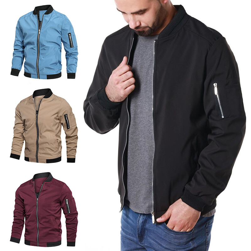 「かつきくん着用」Mutimer FLIGHT JACKET 短丈 Men's Bomber Jacket Lightweight Full Zip Up Spring Fall