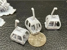 N Scale Gondola untrimmed Ski lift Chair aerial tram model rail road 6 pcs.