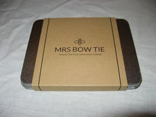 MRS BOW TIE White Bow Tie Proud British Manufactures In Original Box NEW