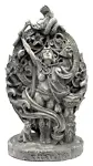 Goddess Aradia Italian Witch Cimaruta Statue Plaque Dryad Design - Stone Finish