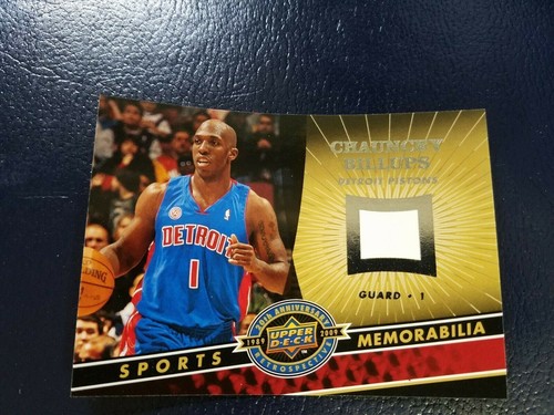 Chauncey Billups Pistons 2009 UD 20th Anniversary PROOF BLANK BACK