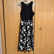 MAURICES black floral womens dress, sleeveless, Size Large, great condition