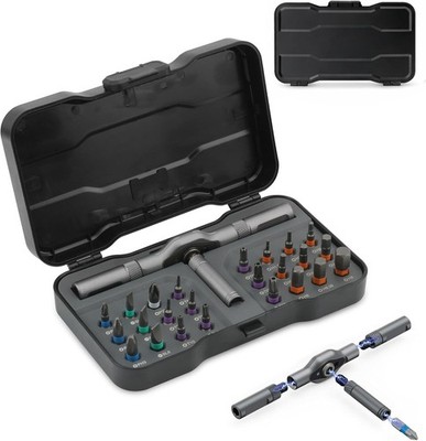 24 in 1 Magnet Schraubendreher Set, kleiner Ratschensatz im Koffer für Computer Fahrrad