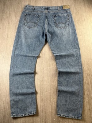 Dickies Slim Straight Denim Jeans 40x34 helle Waschung Baumwolle 2017 Workwear blau