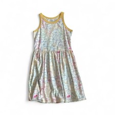 Care Bears Girls Sleeveless Dress Large 10/12 Rainbow Outline Print Skater Fit L