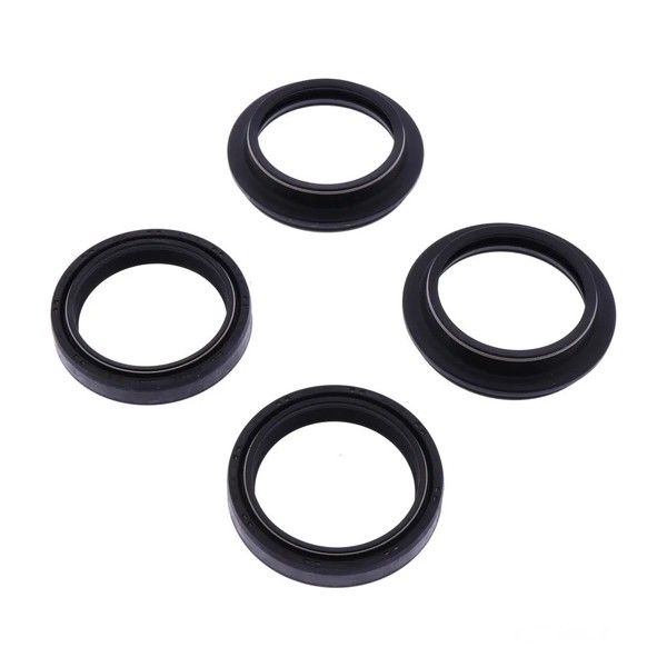 Simmerring Satz Gabel Mit Staubkappe Kayaba 43Mm FüR Kawasaki KX 250 H 2T 1991-image